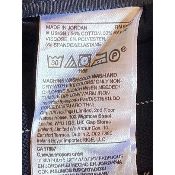 Banana Republic NWT modern sloan blue plaid ankle pants women size‎ 0 - Picture 7 of 9